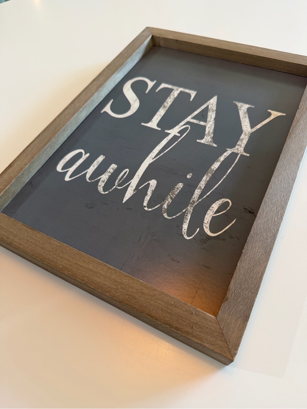 “Stay awhile” wall art - Picture 2 of 3